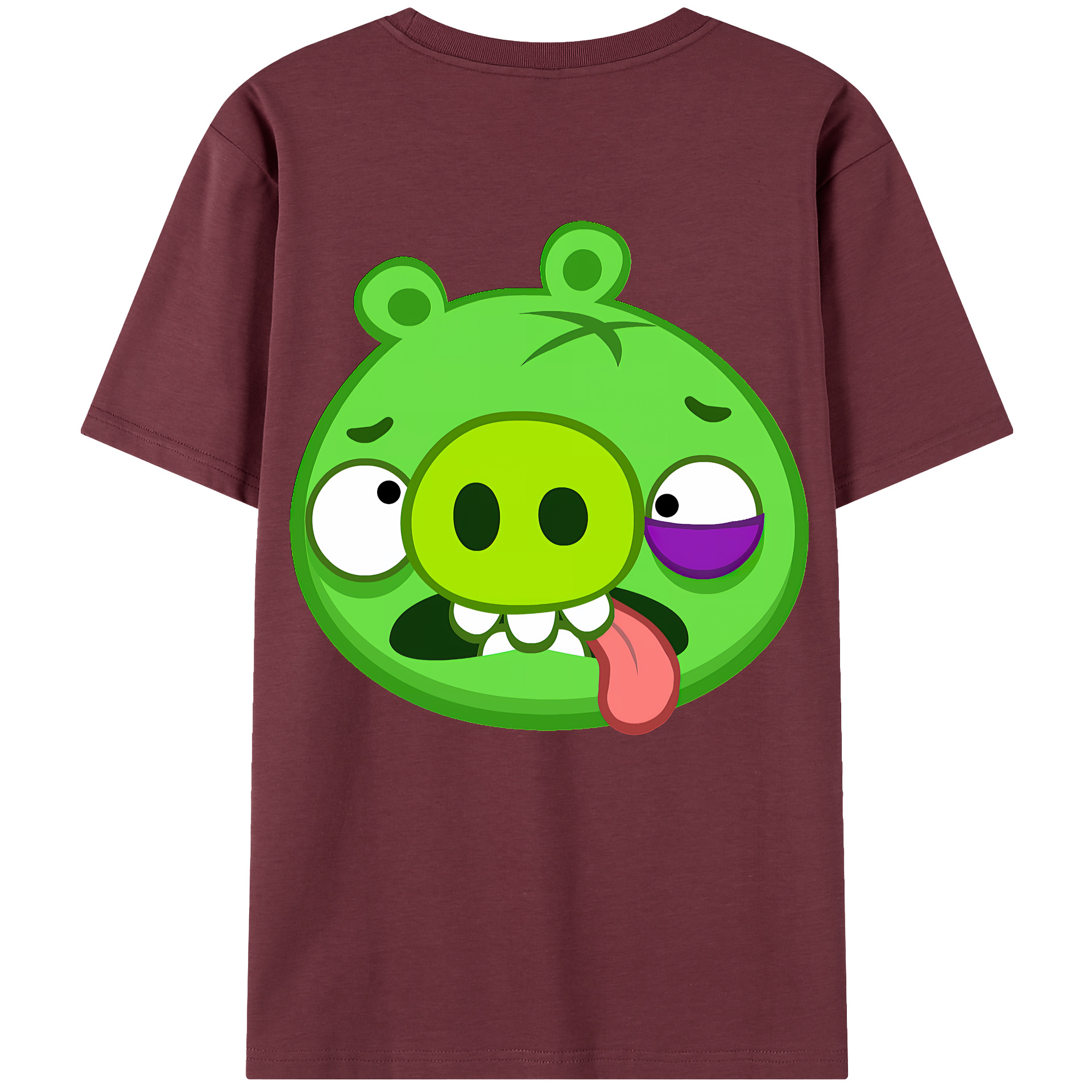 （画像用） Angry Birds アングリーバード 綿100％半袖Tシャツ（背面プリント）